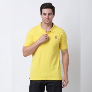 Yellow Body Fitted Unisex Polo Tee